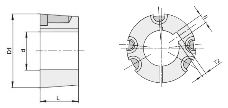 Втулка тапербуш 4040-80 мм, EMT | ЕМТ