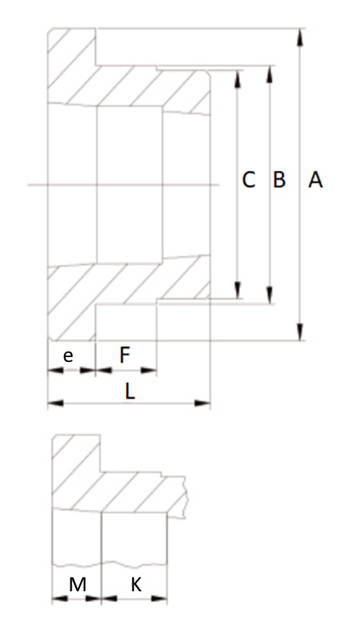 Ступица приварная (PHH WH40-2) TB-4040, EMT | ЕМТ