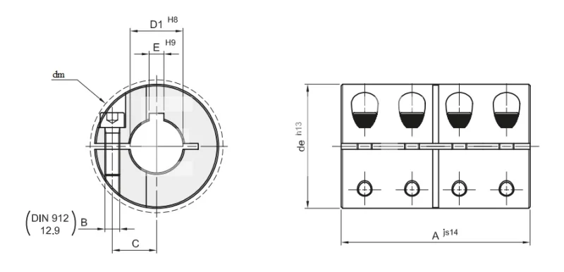 Муфта продольно-свёртная GBR 25, EMT | ЕМТ