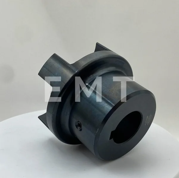 Полумуфта GE 55-70 A с готовым отверстием d50 шпон паз 14х3,8мм+винт М12 СТАЛЬ, EMT | ЕМТ