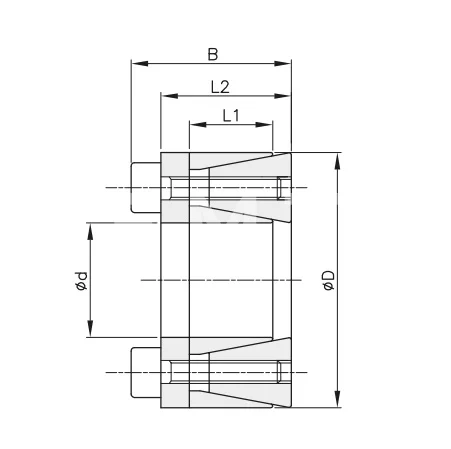 Втулка зажимная BK 45 (RCK 45) 24x46 (KLHH024), EMT | ЕМТ