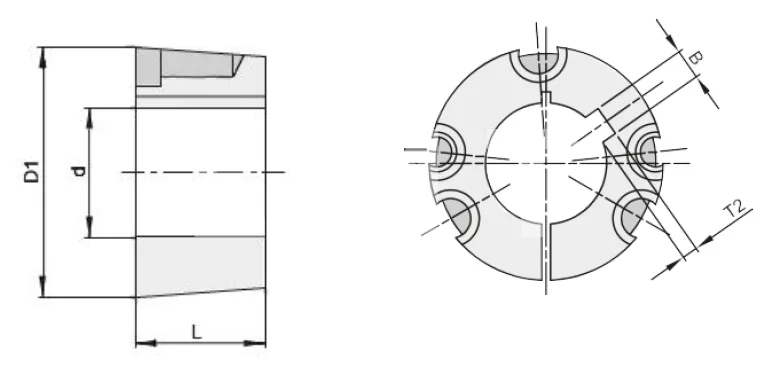 Втулка тапербуш 4030-75 мм, EMT | ЕМТ