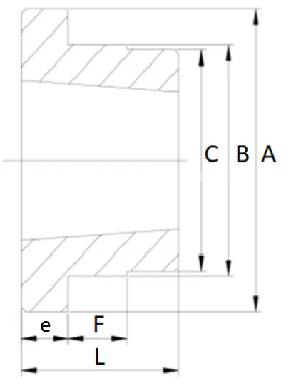 Ступица приварная (PHH WH25) TB-2517, EMT | ЕМТ