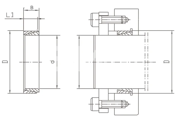 Втулка зажимная BK 50 (RCK 50) 8x11 (KLNN008), EMT | ЕМТ